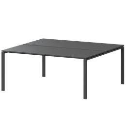 Бенч двойной на 2 рабочих места Арго-М АМБ-004 Антрацит/Антрацит