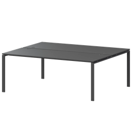 Бенч двойной на 2 рабочих места Арго-М АМБ-005.60 Антрацит/Антрацит