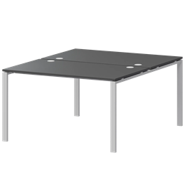 Бенч двойной на 2 рабочих места Арго-М АМБ-002 Антрацит/Белый