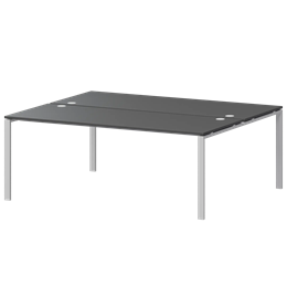 Бенч двойной на 2 рабочих места Арго-М АМБ-005.60 Антрацит/Белый