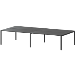 Бенч двойной на 4 рабочих места Арго-М АМБ-002.60-4 Антрацит/Антрацит