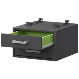 Тумба подвесная для столов на м/каркасе Арго-М АМТ2-02.60 Антрацит/Антрацит