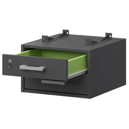 Тумба подвесная для столов на м/каркасе Арго-М АМТ2-02М.60 Антрацит/Антрацит