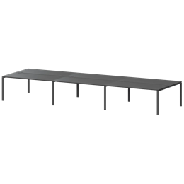 Бенч двойной на 6 рабочих мест Арго-М АМБ-002.60-6 Антрацит/Антрацит