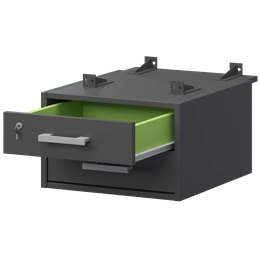 Тумба подвесная для столов на м/каркасе Арго-М АМТ2-02М.73 Антрацит/Антрацит