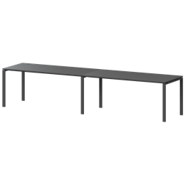 Бенч линейный на 2 рабочих места Арго-М АМБЛ-004 Антрацит/Антрацит
