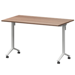 Стол мобильный складной Моби МБ22-120.70 Темный шимо/Белый