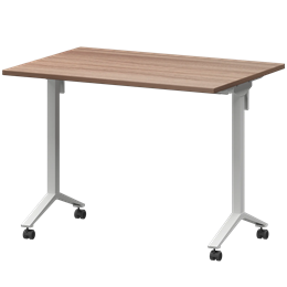 Стол мобильный складной Моби МБ22-100.70 Темный шимо/Белый