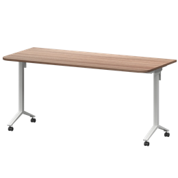 Стол мобильный складной радиусный Моби МБ22-160.70Р Темный шимо/Белый