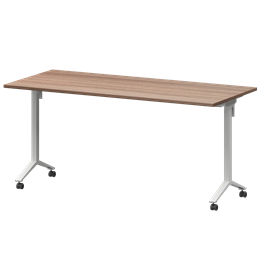 Стол мобильный складной Моби МБ22-160.70 Темный шимо/Белый