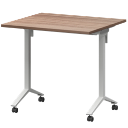 Стол мобильный складной Моби МБ22-80.70 Темный шимо/Белый