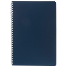 Тетрадь А4 96 л., HATBER, гребень, клетка, Soft-touch ламинация, SoloMatte "Сапфир", 092883, 96Т4лВ1гр