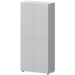 Шкаф высокий закрытый Кортез СМШ58F(Б) Белый