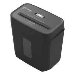 Уничтожитель (шредер) BRAUBERG OF-812X, карты, скобы, 4 уровень секретности, 4х35 мм, 8 листов, 12 литров, 533141