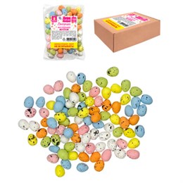 Декорация пасхальная 1,8 см "Яйца", НАБОР 100 штук, пенопласт, разноцветные, ЗОЛОТАЯ СКАЗКА, 592635