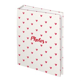 Фотоальбом BRAUBERG "Cute hearts" на 200 фото 10х15 см, твердая обложка, 391427