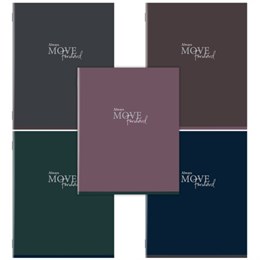 Тетрадь А5 96 л. STAFF "College", скоба, клетка, офсет №2 ЭКОНОМ, обложка картон, "МОНОКОЛОР", 405631