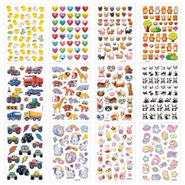 Наклейки объемные зефирные 15х10 см, ассорти 12 видов, FUNSTER (ФАНСТЕР), 666675