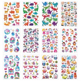 Наклейки объемные MAXI 21х14 см, ассорти 12 видов, FUNSTER (ФАНСТЕР), 666678