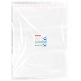 Пакеты БОПП с клеевым клапаном КОМПЛЕКТ 100 штук, 40х50+4 см, 30 мкм с усиленным швом, BRAUBERG, 700411