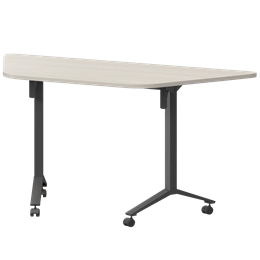 Стол мобильный складной трапециевидный Моби МБ22-127.58Т Ясень шимо/Антрацит