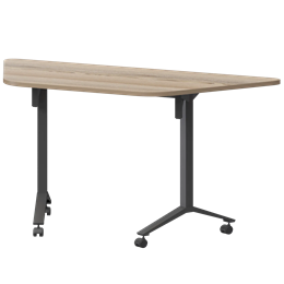 Стол мобильный складной трапециевидный Моби МБ25-127.58Т Дуб сафари/Антрацит
