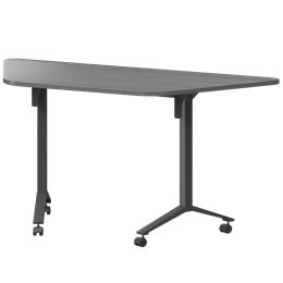 Стол мобильный складной трапециевидный Моби МБ25-127.58Т Лиственница/Антрацит