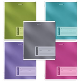 Тетрадь 12л. BRAUBERG клетка, обложка картон, ONE COLOUR, 107776