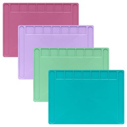 Доска для лепки А4, 280х200 мм, BRAUBERG KIDS, пастельные цвета, ассорти, 7 отделений, 274255