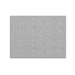 Коврик для сушки посуды из микрофибры, 31х47 см, тиснение "ОРНАМЕНТ" СЕРЫЙ, 330 г/м2, BOOMHOUSE (БУМХАУС), 701153