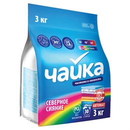 Стиральный порошок автомат для цветного белья 3кг ЧАЙКА "Северное сияние", СОНЦА Бела, 87003