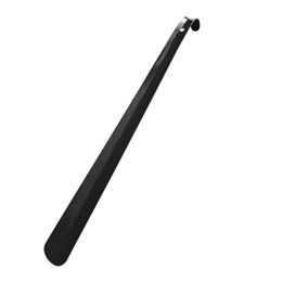 Ложка (рожок) для обуви с крючком МЕТАЛЛИЧЕСКАЯ 47 см, ЧЕРНЫЙ, SHEGRA (ШЕГРА), LUXE, 702511