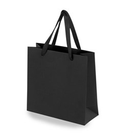 Пакет подарочный КОМПЛЕКТ 3 штуки, 20х8х20 см, "Business Kraft", черный, крафт, ЗОЛОТАЯ СКАЗКА, 700863