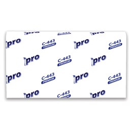 Полотенца бумажные 190 шт, PROtissue (H2) PREMIUM, 2-сл, белые, КОМПЛЕКТ 21 пач, 24х21,5,Z-слож,С443