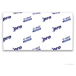 Полотенца бумажные 200 шт, PROtissue (H2) PREMIUM, 2-сл. белые, КОМПЛЕКТ 21 пач, 24х21,5,Z-слож,С442