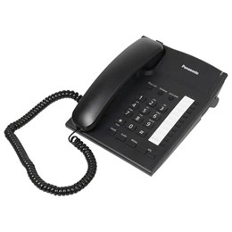 Телефон PANASONIC KX-TS2382RUB, память 10 последних набранных номеров, тональный/импульсный режим, повтор, чёрный