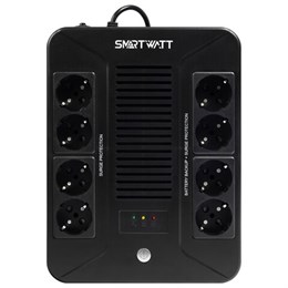 Источник бесперебойного питания SMARTWATT UPS SAFE PRO 1050, 1050 ВА (630 Вт), 8 розеток, 3703020270006