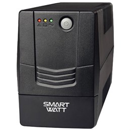 Источник бесперебойного питания SMARTWATT UPS UNI 850E, 850 ВА (510 Вт), 2 розетки, 3703020390008