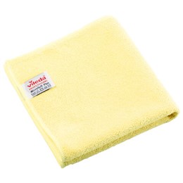 Салфетки VILEDA "МикроТафф Плюс" КОМПЛЕКТ 5шт, микрофибра, желтый, 38*38см, 174205