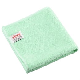 Салфетки VILEDA "МикроТафф Плюс" КОМПЛЕКТ 5шт, микрофибра, зеленый, 38*38см, 174203