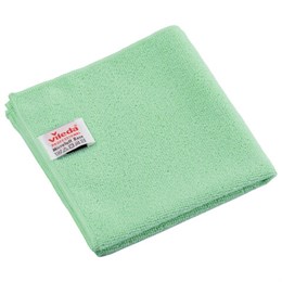 Салфетки VILEDA "МикроТафф Бейс" КОМПЛЕКТ 5шт, микрофибра, зеленый, 36*36см, 174180