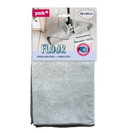 Тряпка для мытья пола 60х80см, плотность 250г/м2, МИКРОФИБРА, YORK, 026390