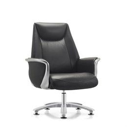 Кресло HAWASAN (ХАВАСАН) PREMIUM EX-801, до 200 кг, алюминий, экокожа, черное, 533235