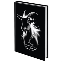 Ежедневник датированный 2027 145х215 мм, А5, STAFF, ламинированная обложка, "Символ года", 117801