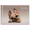 Альбом для рисования А4, 24 л., скоба, обложка картон, ERICH KRAUSE, 203х297 мм, "Frenchie" (микс в спайке), 63446 - фото 10007632