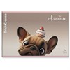 Альбом для рисования А4, 24 л., скоба, обложка картон, ERICH KRAUSE, 203х297 мм, "Frenchie" (микс в спайке), 63446 - фото 10007643