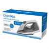 Утюг паровой CROMEX (КРОМЕКС) SI-103, 1800 Вт, антипригар. покрытие, паровой удар, вертикальн. отпаривание, самоочистка, серый/белый, 458314 - фото 10115022
