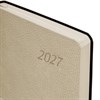 Ежедневник датированный 2027, А5, 138x213 мм, BRAUBERG "Stylish", под кожу, гибкий, бежевый, 117969 - фото 10123342