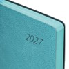 Ежедневник датированный 2027, А5, 138x213 мм, BRAUBERG "Stylish", под кожу, гибкий, бирюзовый, 117970 - фото 10123385