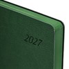 Ежедневник датированный 2027, А5, 138x213 мм, BRAUBERG "Stylish", под кожу, гибкий, темно-зелёный, 117972 - фото 10123400